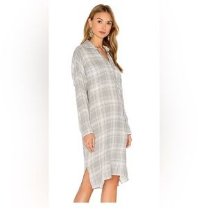 James Perse Wool Plaid Dress